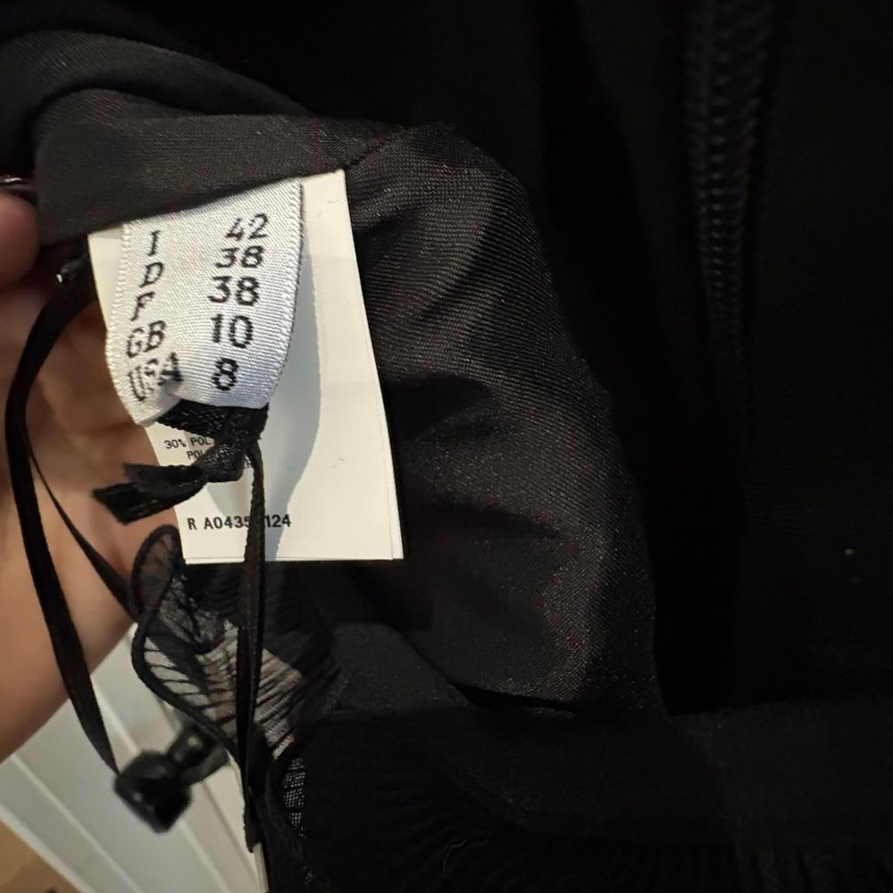 Moschino Black Ruffle Mini Dress - Picture 5 of 5